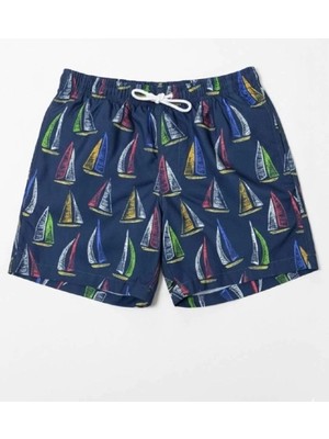 Dopomare 2662 Erkek Çocuk Desenli Deniz Şortu