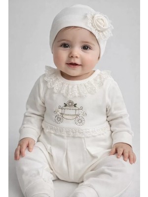 Herşey Trend Herşeytrend Çiçekli Araba Nakışlı Dantelli Tulum