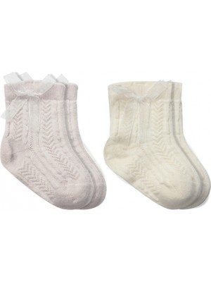 Bistyle Fiyonklu Penye Soket Çorap 2li 10149 Taş