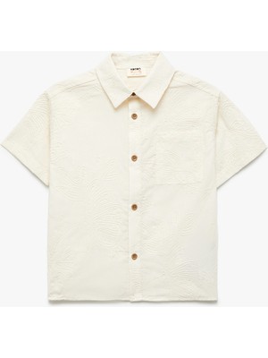 Koton Kısa Kollu Düğmeli Cepli Pamuklu Gömlek