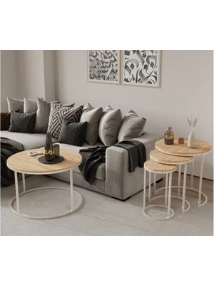 Vivense Tubihome Begonvil Sehpa Takımı