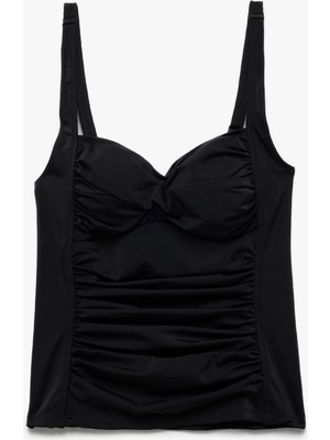 Koton Korse Detaylı Drape Detaylı Askılı Bikini Tankini Üst