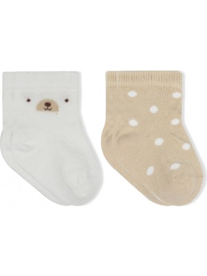 Bistyle So Bear Penye Soket Çorap 2li 10142 Ekru Bej