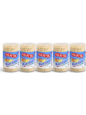 To-Fita Japon Tipi Kürdan 5’li Set Kapaklı Kutulu Ahşap Kürdan Hijyenik Dayanıklı Toplu Paket