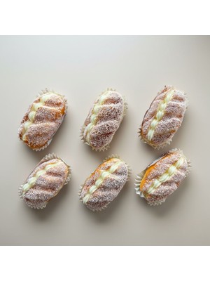 Vitrin Accessories Pudra Şekerli Kremalı Tatlı Magnet Mutfak, Buzdolabı, Ofis ve Hediye Için Dekoratif Ürün 2 Adet