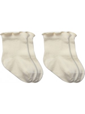 Bistyle Overlok Style Penye Soket Çorap 2li 10153 Naturel