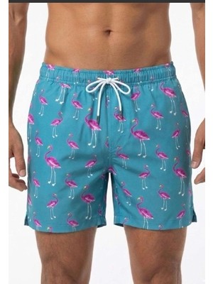 Dopomare 2625 Erkek Desenli Deniz Şortu