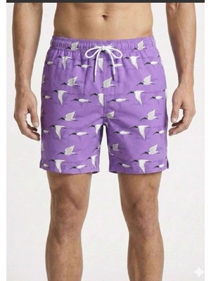 Dopomare 2623 Erkek Desenli Deniz Şortu