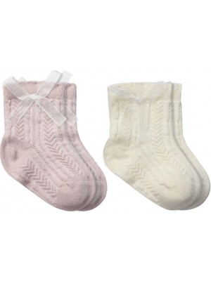 Bistyle Fiyonklu Penye Soket Çorap 2li 10149 Lila
