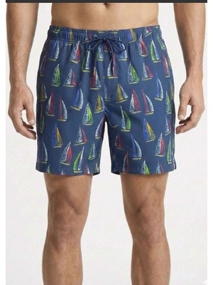 Dopomare 2602 Erkek Desenli Deniz Şortu