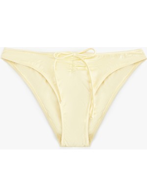 Koton Drape Detaylı Fiyonklu Parlak Bikini Altı