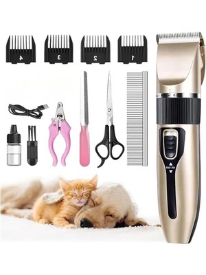 Esranın Dünyası Şarjlı Evcil Hayvan Tıraş Makinesi, 4 Başlık ile Etkili Temizlik