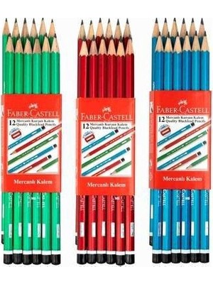 Faber-Castell FABER CASTEL MERCANLI KURŞUN KALEM 12 Lİ