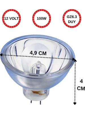 Osram 64627 100W 12VOLT Gz6.3 Duylu Halojen Ampul