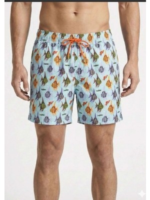Dopomare 2620 Erkek Desenli Deniz Şortu
