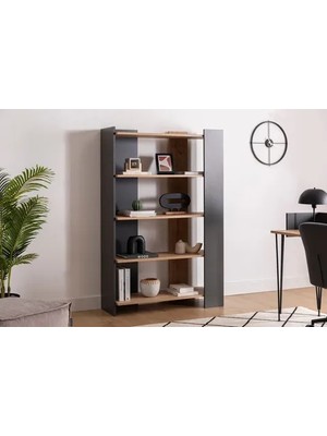 Vivense Viper Kitaplık, Safir Meşe Antrasit