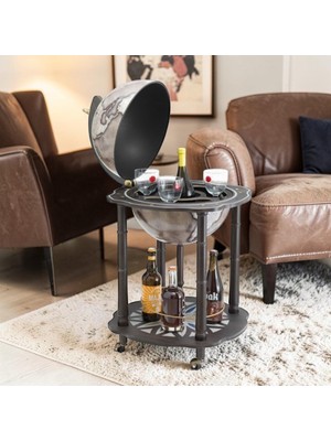 Zoffoli Dünya Bar Z910NOIR Dekoratif Dünya Küre Bar 55X55X95 cm
