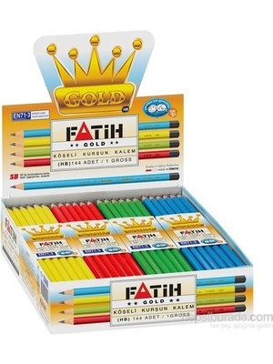 Fatih Gold Mercanlı Kurşun Kalem Asorti 12'li