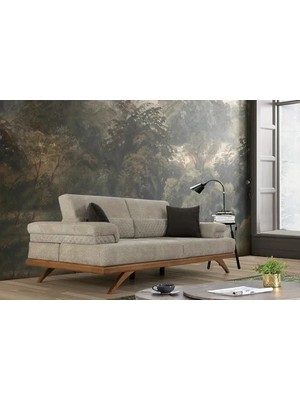 Vivense Pandora Üçlü Koltuk, Krem