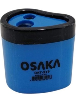 Osaka Mavi Çift Hazneli Damla Şekilli Kalemtraş