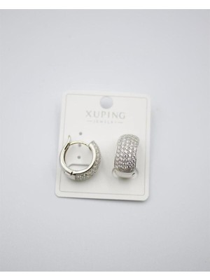 PremiumPort Parlak Taşlı Zarif Gümüş Küpe, Şık ve Özel Tasarım