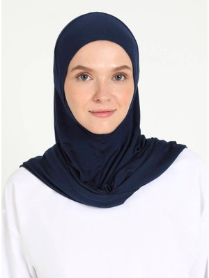Ecardin Bone Çeneli Rahat Viskon Scarfs Hjab