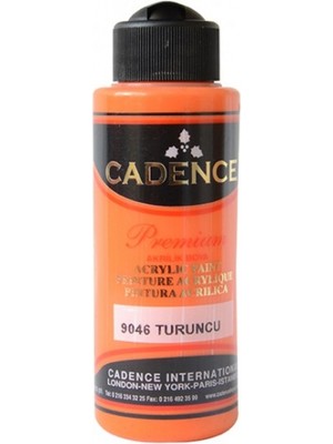 Cadence Premium Akrilik Boya 9046 Turuncu Yüksek Kapatma Gücüne Sahip 120ml Su Bazlı