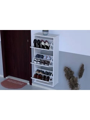 Vivense Varbi Asma 52 cm 3 Düşer Kapaklı Ayakkabılık, Cordoba