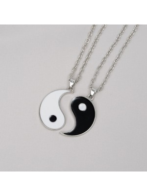Zuum 2 Li Yin Yang Zincir Kolye , Arkadaşlık Kolyesi , Best Friends