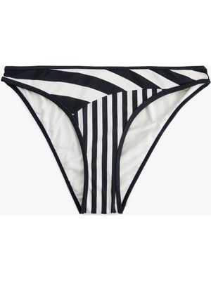 Koton Mat Çizgili Bikini Altı