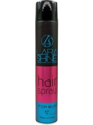 Lara Shine Sert Topuz İçin 400 ml Saç Spreyi Uzun Süreli Tutucu Etkiyle Profesyonel Bakım
