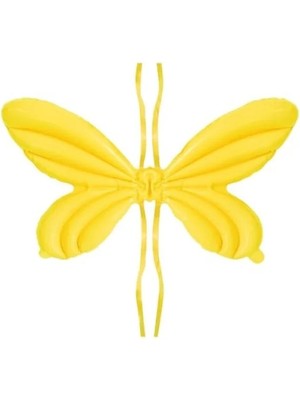 Esranın Dünyası Büyük Boy Sarı Kelebek Kanat Folyo Balon