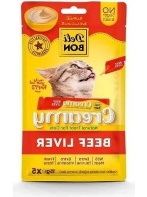 Esranın Dünyası 5X15 gr Boyutunda Dana Ciğerli Sıvı Kedi Ödül Maması