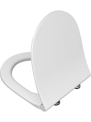 Esranın Dünyası Yavaş Kapanır Beyaz Slim Klozet Kapağı - Duroplast