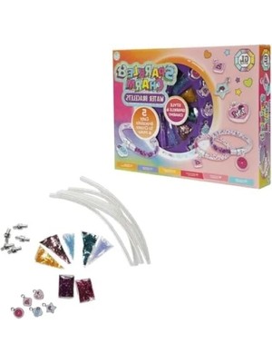 Esranın Dünyası Hobi Seti - Gl Glitter Aqua Bilezikler