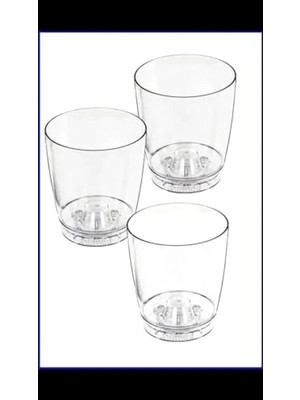 Esranın Dünyası 3 Adet Orta Boy Şeffaf Orkide Saksısı, Sağlıklı Bitki Yetiştirme Için