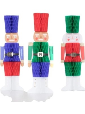 Esranın Dünyası 3'lü Balon Dekor Seti - Honeycomb Nutcracker Teması