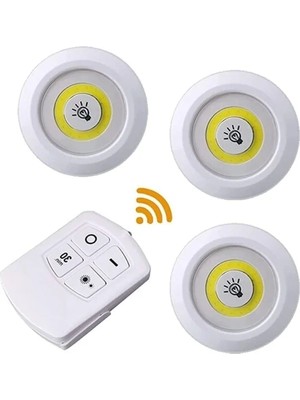 Esranın Dünyası Uzaktan Kumandalı 3'lü Kablosuz LED Lamba Seti