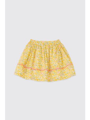 Panço Liberty Kumaş Çiçek Desenli Kız Bebek Etek