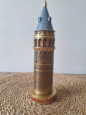 Hediye Seviyorum Galata Kulesi Biblo Altın Küçük 23CM