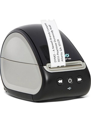 DYMO LabelWriter 550 PC Bağlantılı Etiket Yazıcı Gri - Siyah Renkli Etiket Makinesi Uyumlu Kullanım (2112722)