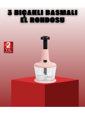 Asnazz Manuel Sebze Rondosu Pratik Bas Kes Doğrayıcı