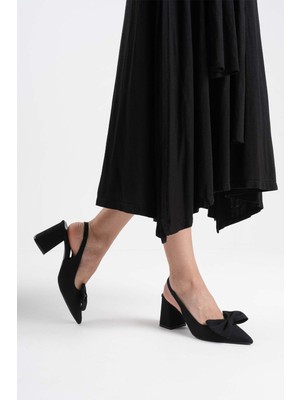 Zerenyus Brussels Premium Siyah Kadın Topuklu Ayakkabı