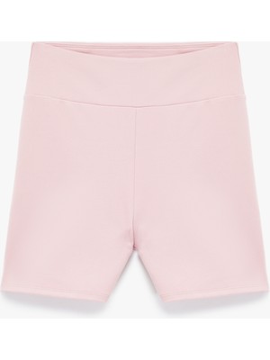 Koton Yüksek Bel Slim Fit Mini Biker Spor Tayt