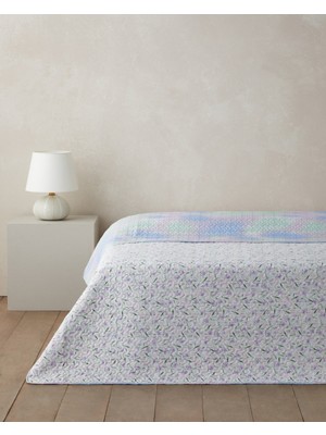English Home Viola Bloom Tek Kişilik Çok Amaçlı Örtü 160x220 cm Mor