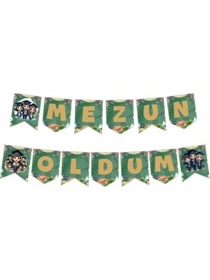 Patladı Gitti Mezun Oldum Banner – Mezuniyet Parti Süsleme