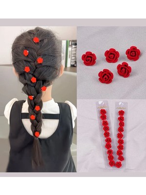 Emk Shop 10'lu Saç Küpesi Saç Halkası Saç Süsleme Boncukları