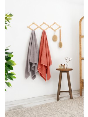 Rikka Home %100 Pamuk Coresoftair™ 2’li Banyo Havlusu Seti (76X137 Cm) – Ekstra Yumuşak & Yüksek Emici