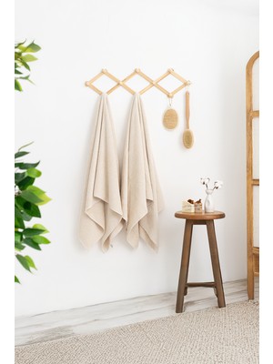 Rikka Home %100 Pamuk Coresoftair™ 2’li Banyo Havlusu Seti (76X137 Cm) – Ekstra Yumuşak & Yüksek Emici