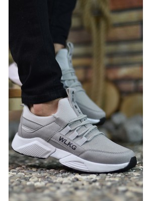 Riccon Erkek Sneaker 0012072 Beyaz Renk Düz Taban Ortapedik İç Taban ile Rahat Kullanım